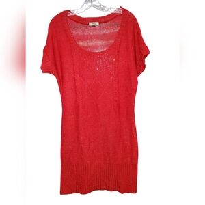 LEI Vibrant Red Knit Sweater